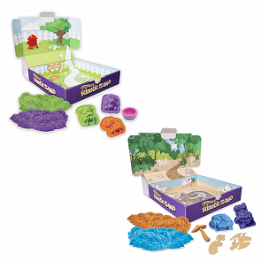 Кинетический песок для лепки из серии «Kinetic Sand» c формочками, 340 грамм (Spin Master, 71415)